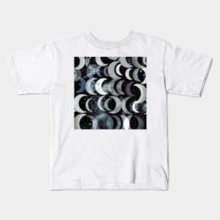 crescent moon  pattern Kids T-Shirt